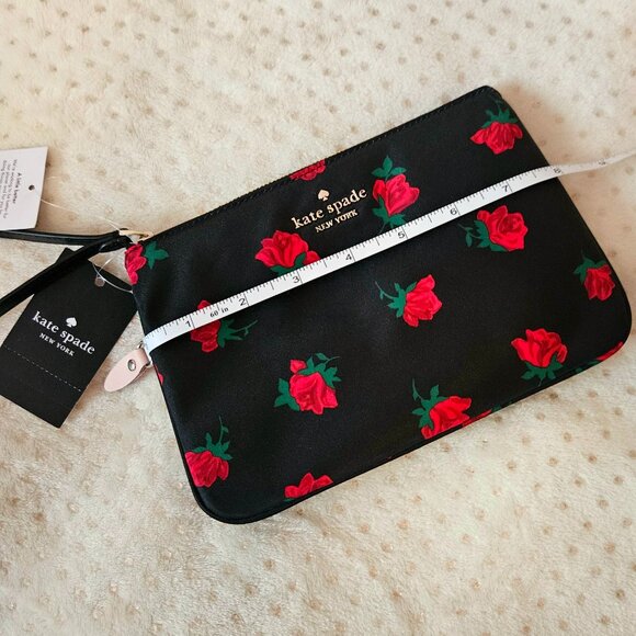 Kate Spade Chelsea Rose Print Wristlet Pouch - Picture 9 of 12